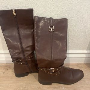 COACH Maddie Riding boots in Chestnut 9.5 size womans